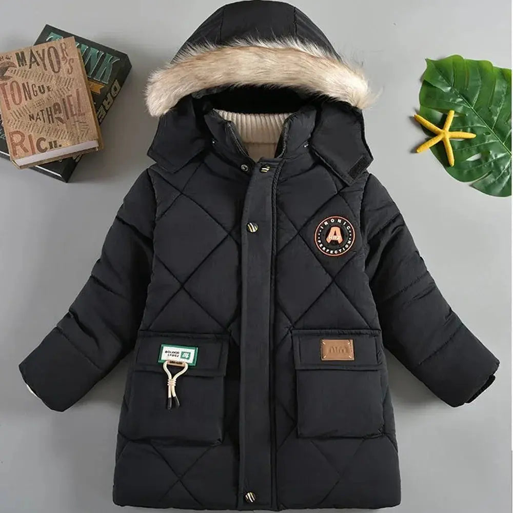 Children's Winte coat- Hooded Cotton Padded Jacket | Kids Warm Outerwear BEYOND INTERNATIONAL TRADE