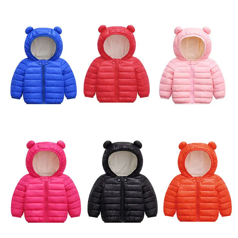 Baby Winter Autumn Hooded Coats Puffer Jacket Coats Boys Girls Winter Warm Down Jackets Toddler Baby Short Down Coats BEYOND INTERNATIONAL TRADE