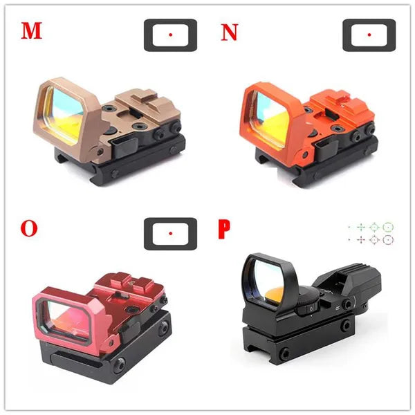 Tactical Reflex Sight Red Green Lighting Reticle Holographic Projected Red Dot Sight Airgun Scope Hunting 11mm/20mm Rail Mount