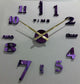 3D DIY Giant Wall Clock – Modern Quartz Mirror Sticker Living Room Decor