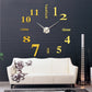 3D DIY Giant Wall Clock – Modern Quartz Mirror Sticker Living Room Decor