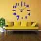 3D DIY Giant Wall Clock – Modern Quartz Mirror Sticker Living Room Decor