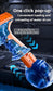 Electric Water Battle Gun – Auto Squirt Pistol with LED Light & 500ml Drum Tank