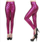 Women's Candy Color High-Waist Faux Leather Mermaid Leggings – Sexy Shiny Pants