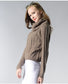 Women's High Collar Knit Sweater | Soft Acrylic Round Neck Pullover