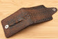 Men's Crocodile Texture Bifold Wallet – PU Leather Magnetic Clasp Purse