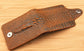 Men's Crocodile Texture Bifold Wallet – PU Leather Magnetic Clasp Purse