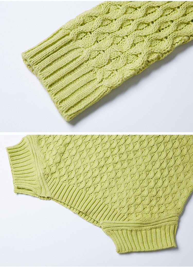 Women's Round Neck Pullover Sweater | Soft Acrylic Knit Autumn Winter Jumper