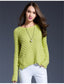 Women's Round Neck Pullover Sweater | Soft Acrylic Knit Autumn Winter Jumper