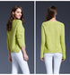 Women's Round Neck Pullover Sweater | Soft Acrylic Knit Autumn Winter Jumper