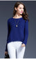 Women's Round Neck Pullover Sweater | Soft Acrylic Knit Autumn Winter Jumper