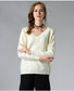 Women's Oversized V-Neck Knit Sweater | Long Sleeve Pullover Blouse