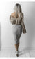 Women's V-Neck Midriff Knit Sweater | European Style Crop Pullover Coat