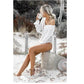 Women's V-Neck Midriff Knit Sweater | European Style Crop Pullover Coat