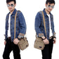Unisex Canvas Crossbody Satchel Bag | Casual Single Shoulder Outdoor Travel Bag