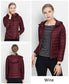 Women's Ultra Light Down Jacket – 90% Duck Down, Hooded, Slim Fit Parka