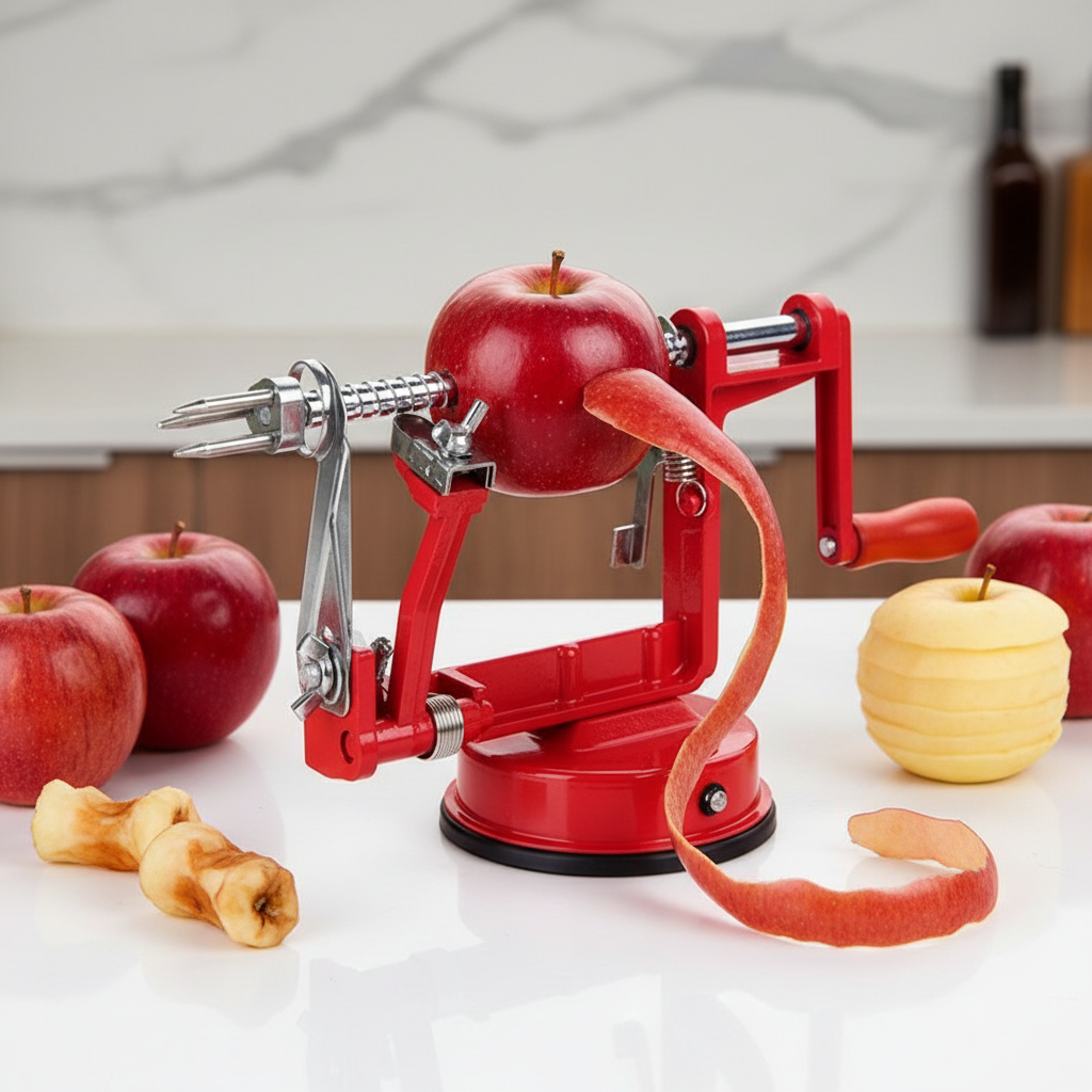 Premium 3-in-1 Apple Peeler Corer Slicer - Professional Stainless Steel Fruit Peeling Machine