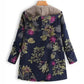 Women's Floral Print Fur Hooded Vintage Coat | Plus Size S-5XL Winter Jacket BEYOND INTERNATIONAL TRADE