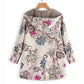 Women's Floral Print Fur Hooded Vintage Coat | Plus Size S-5XL Winter Jacket BEYOND INTERNATIONAL TRADE