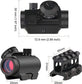 Tactical Reflex Sight Red Green Lighting Reticle Holographic Projected Red Dot Sight Airgun Scope Hunting 11mm/20mm Rail Mount
