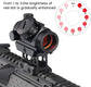 Tactical Reflex Sight Red Green Lighting Reticle Holographic Projected Red Dot Sight Airgun Scope Hunting 11mm/20mm Rail Mount