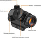 Tactical Reflex Sight Red Green Lighting Reticle Holographic Projected Red Dot Sight Airgun Scope Hunting 11mm/20mm Rail Mount