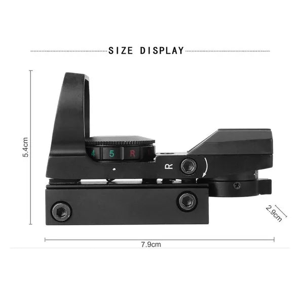 Tactical Reflex Sight Red Green Lighting Reticle Holographic Projected Red Dot Sight Airgun Scope Hunting 11mm/20mm Rail Mount