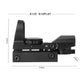 Tactical Reflex Sight Red Green Lighting Reticle Holographic Projected Red Dot Sight Airgun Scope Hunting 11mm/20mm Rail Mount
