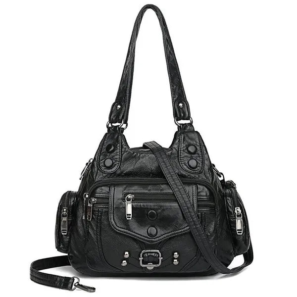 Women's Leather Handbag - Shoulder Crossbody Bag | Fashion Purse