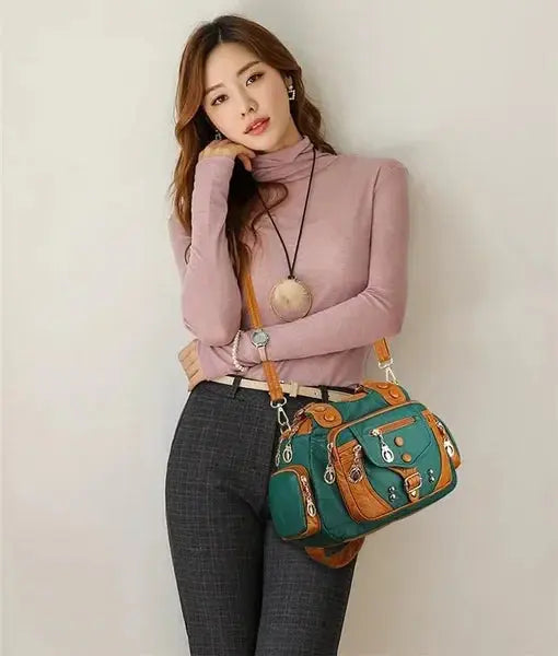 Women's Leather Handbag - Shoulder Crossbody Bag-Fashion Purse BEYOND INTERNATIONAL TRADE