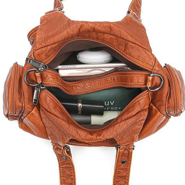 Women's Leather Handbag - Shoulder Crossbody Bag | Fashion Purse