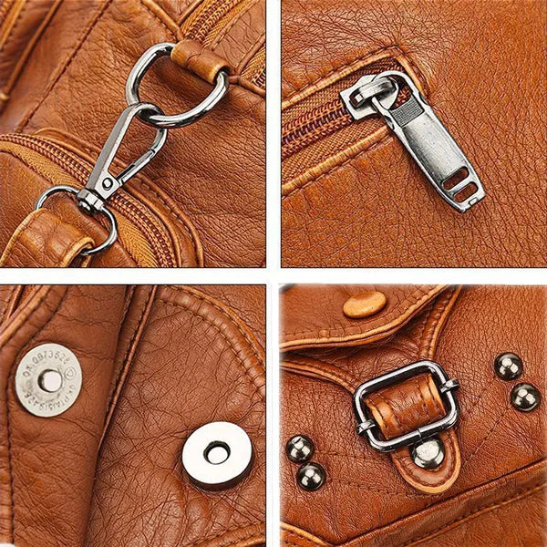 Women's Leather Handbag - Shoulder Crossbody Bag | Fashion Purse
