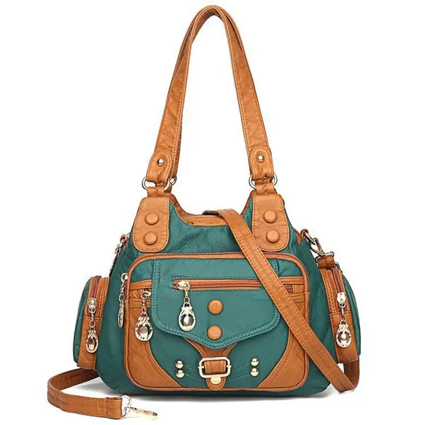 Women's Leather Handbag - Shoulder Crossbody Bag | Fashion Purse