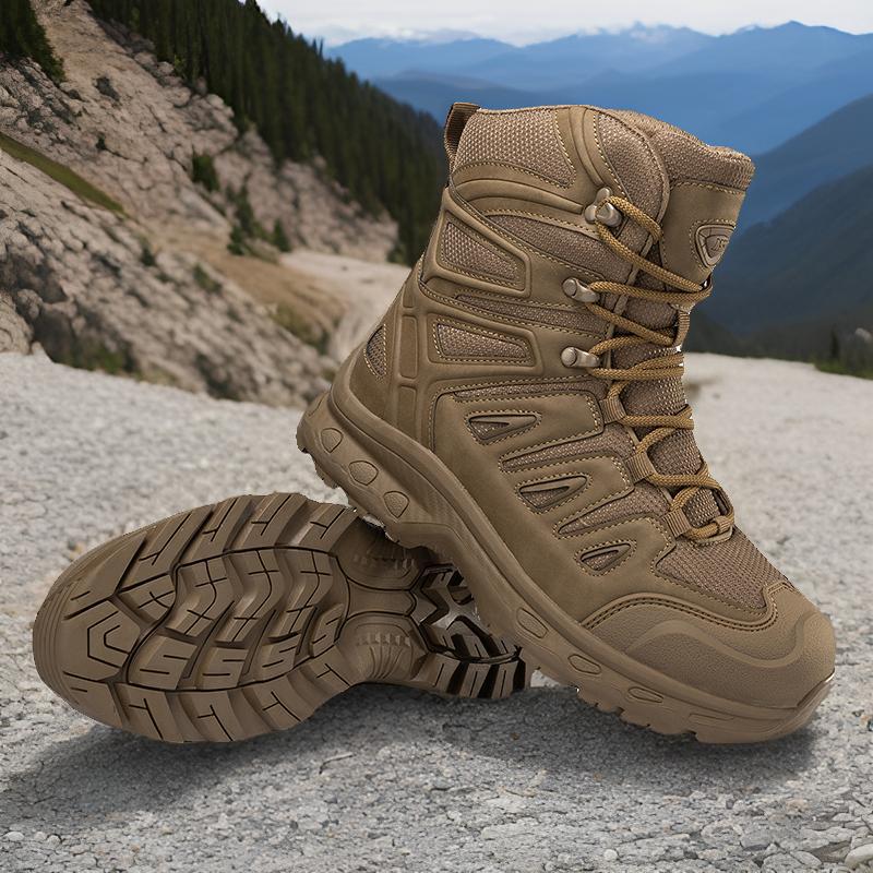 Men's Mid-Top Outdoor Hiking Boots | Anti-Slip Rubber Sole Trekking Shoes EU 39-47