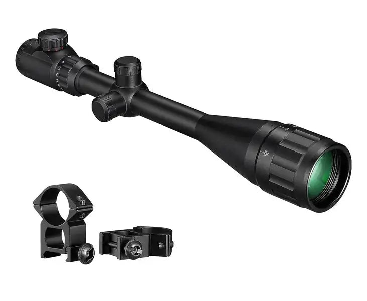6-24X50AOE Tactical Rifle Scope - HD Optical Shockproof Scope with Red/Green Illuminated Reticle