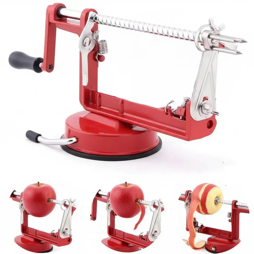 Apple Peeler Corer Slicer 3-in-1 - Stainless Steel Fruit Peeling Machine