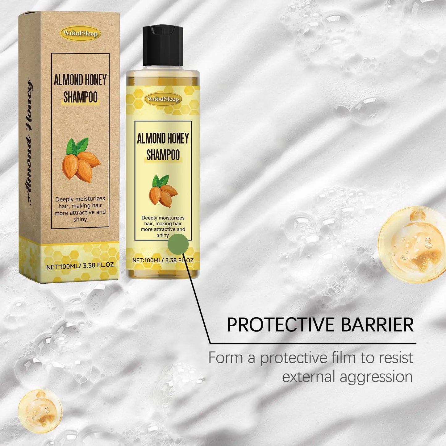 Almond Honey Shampoo – Nourishing Care for Silky, Shiny & Voluminous Hair