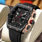 RuiGe Men's Outdoor Barrel-Shaped Fashion Wristwatch | Slim 10mm Design