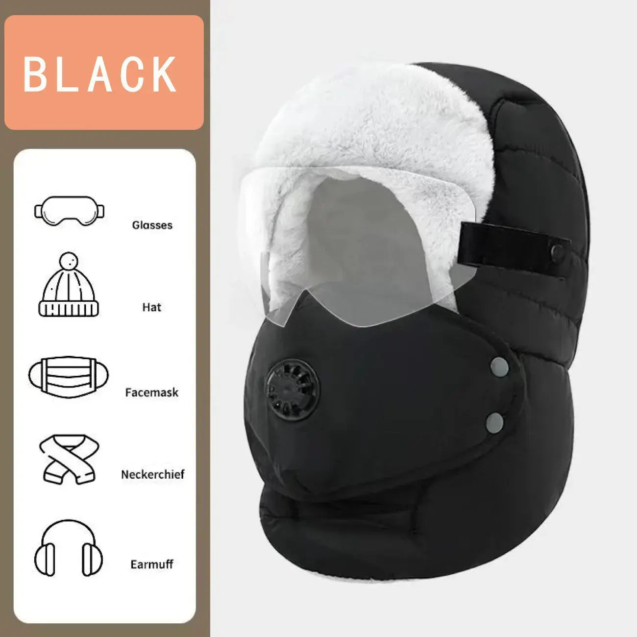 Windproof Fleece Balaclava - Winter Face Mask for Cycling & Outdoor Sports BEYOND INTERNATIONAL TRADE