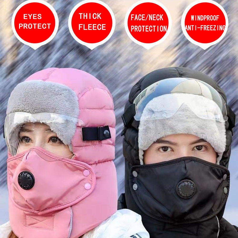 NEW ARRIVAL UNIVERSAL WARM FLEECE WINDPROOF SNOW-PROOF WATERPROOF CAP FOR HEAD FACE AND NECK PROTECTION FULLY PROTECTIVE OUTDOOR CYCLING HELMET