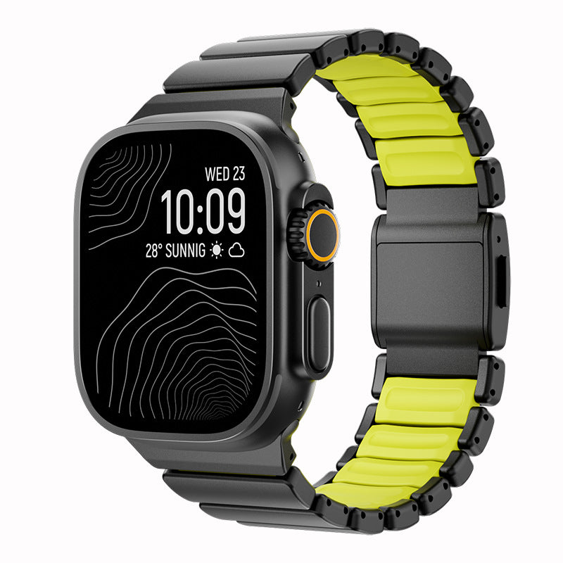 Titanium Metal Magnetic Clasp Watch Strap for Apple Watch Ultra 3 | 42/44/45/46/49mm