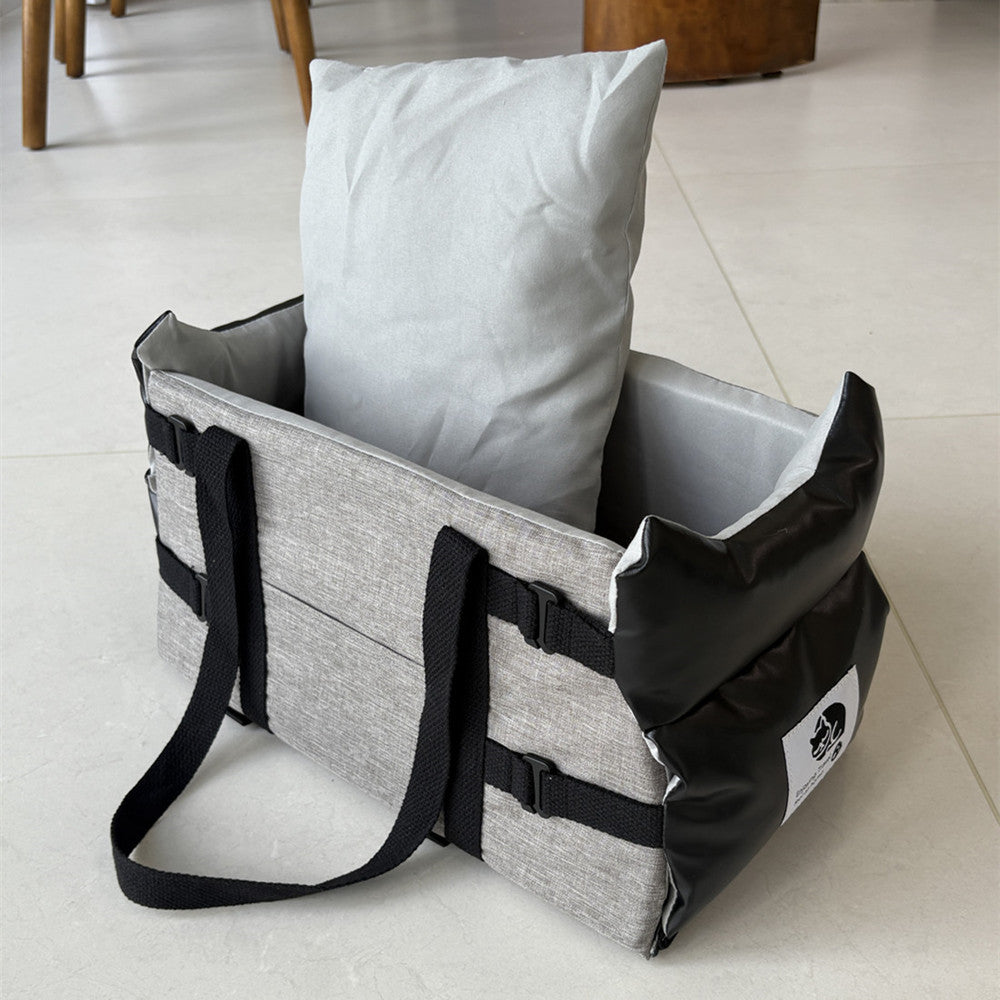3-in-1 Leather Pet Carrier Bag | Dog Bed, Cat Carrier & Car Seat Mat for Pets 2–5kg