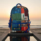 Nepalese Patchwork Backpack - Handmade Ethnic Graffiti Style Lightweight School Bag Nepalese Artisans