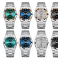 Men's Ultra-Thin Quartz Watch - Stainless Steel Butterfly Clasp, Calendar & Weekday Display