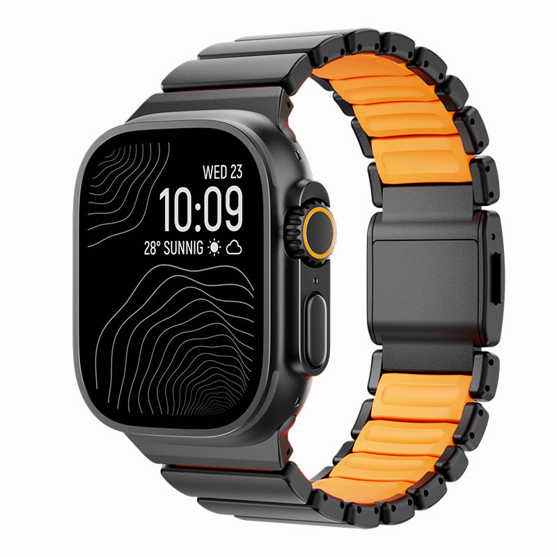 Titanium Metal Magnetic Clasp Watch Strap for Apple Watch Ultra 3 | 42/44/45/46/49mm