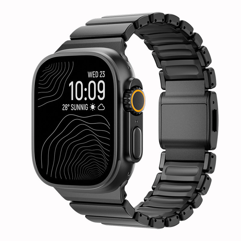Titanium Metal Magnetic Clasp Watch Strap for Apple Watch Ultra 3 | 42/44/45/46/49mm