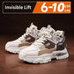 Retro chunky platform sneakers 6-10CM 90s streetwear style height boost
