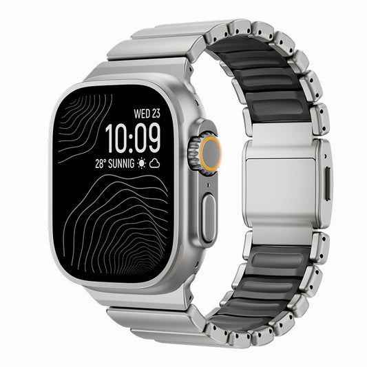 Titanium Metal Magnetic Clasp Watch Strap for Apple Watch Ultra 3 | 42/44/45/46/49mm