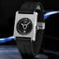Square Calendar Quartz Watch for Men & Women | Sporty Alloy Case Wristwatch