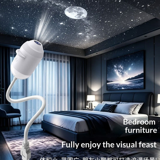 Galaxy Star Projector Night Light - Planet LED Projection Lamp for Bedroom Romantic Decor